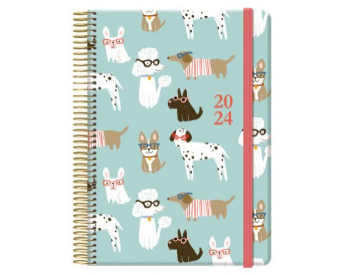 AGENDA 2025 CUTE DÍA PÁGINA 15 X 21 CM MODELO DOG CON 4 HOJAS DE PEGATINAS DOHE 12906- 25 (Espera 4 dias)